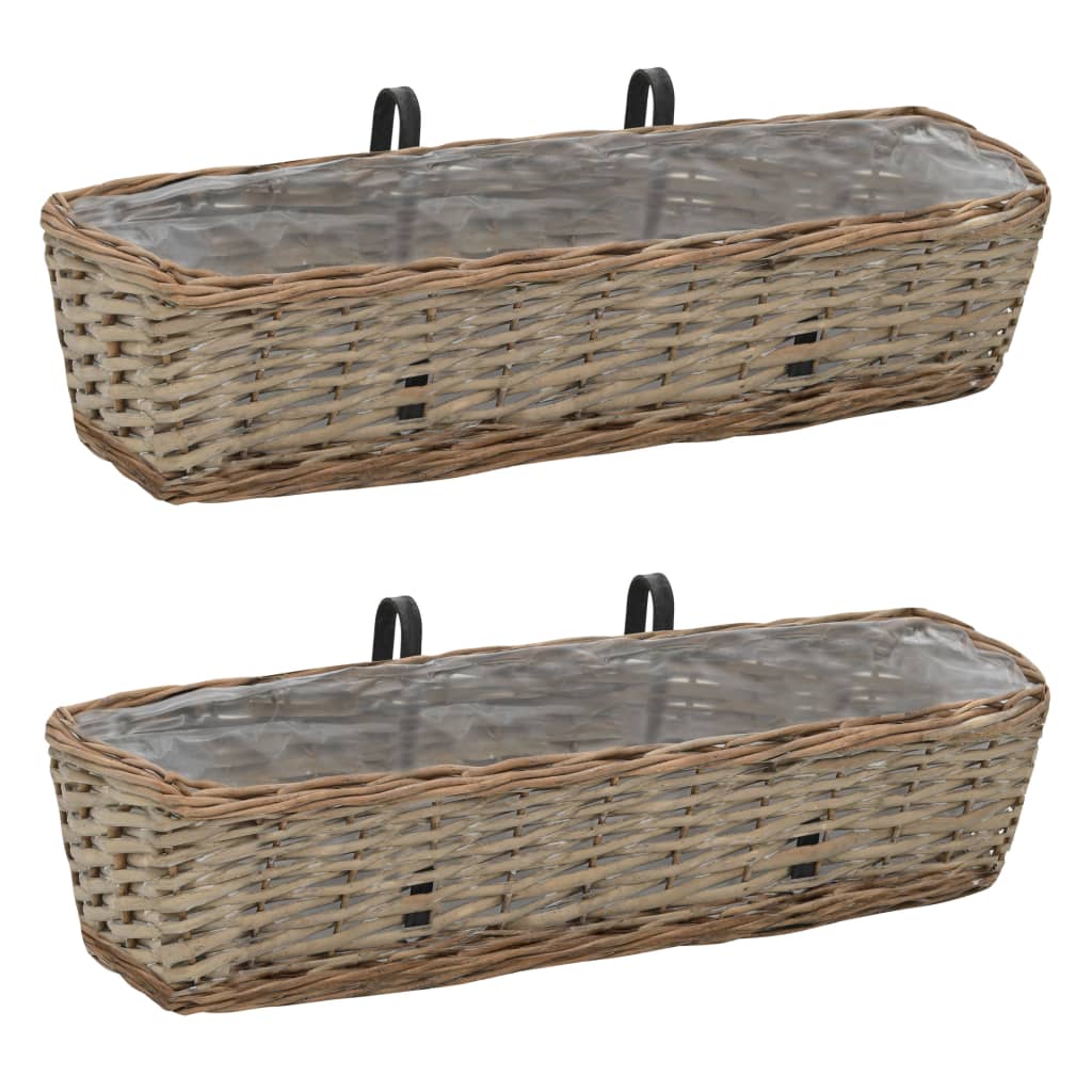 Balkonbakken 40 Cm Wicker Met Pe-Voering