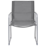 4-Delige Loungeset Stof En Staal Grijs