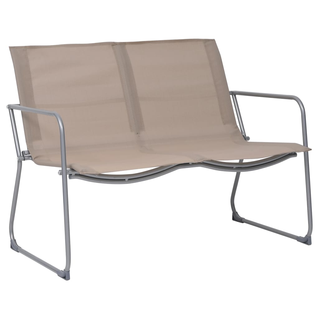 4-Delige Loungeset Stof En Staal Taupe