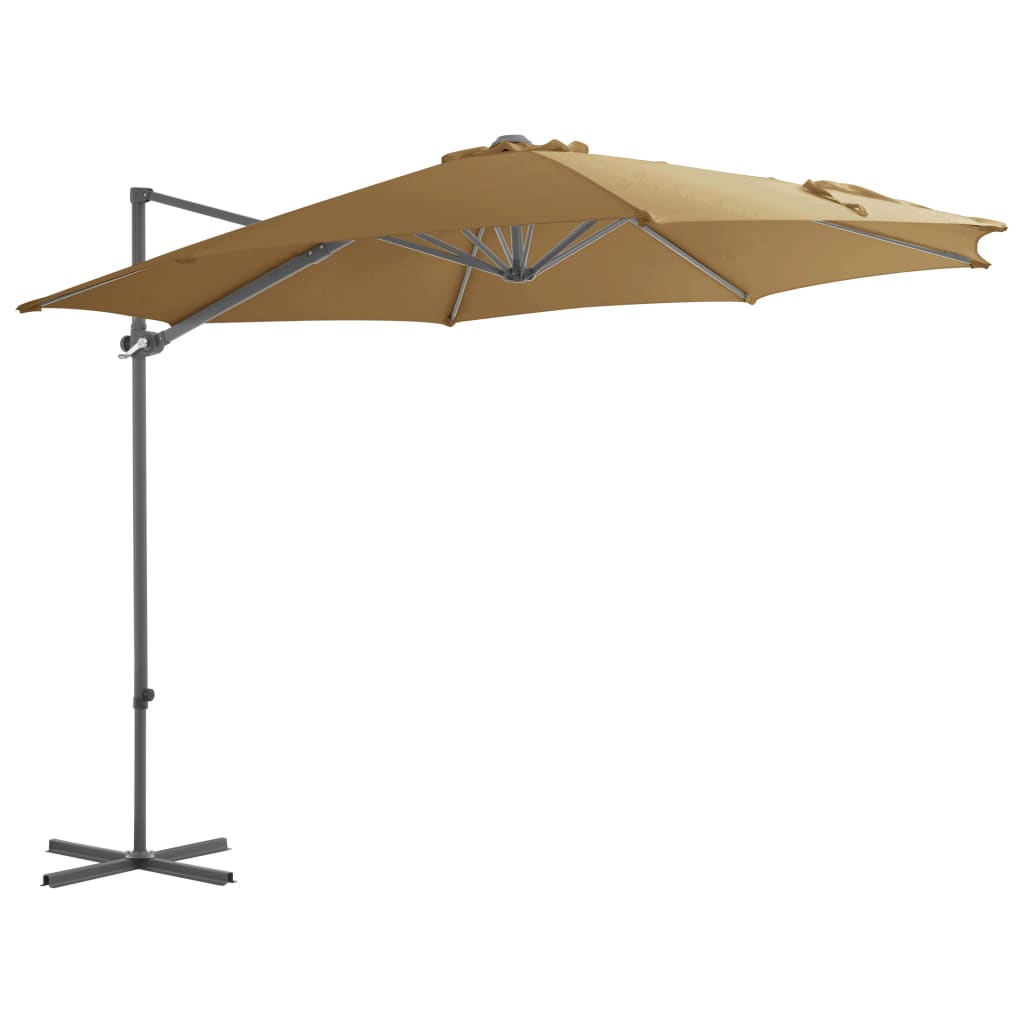 Zweefparasol Met Stalen Paal Bordeaux