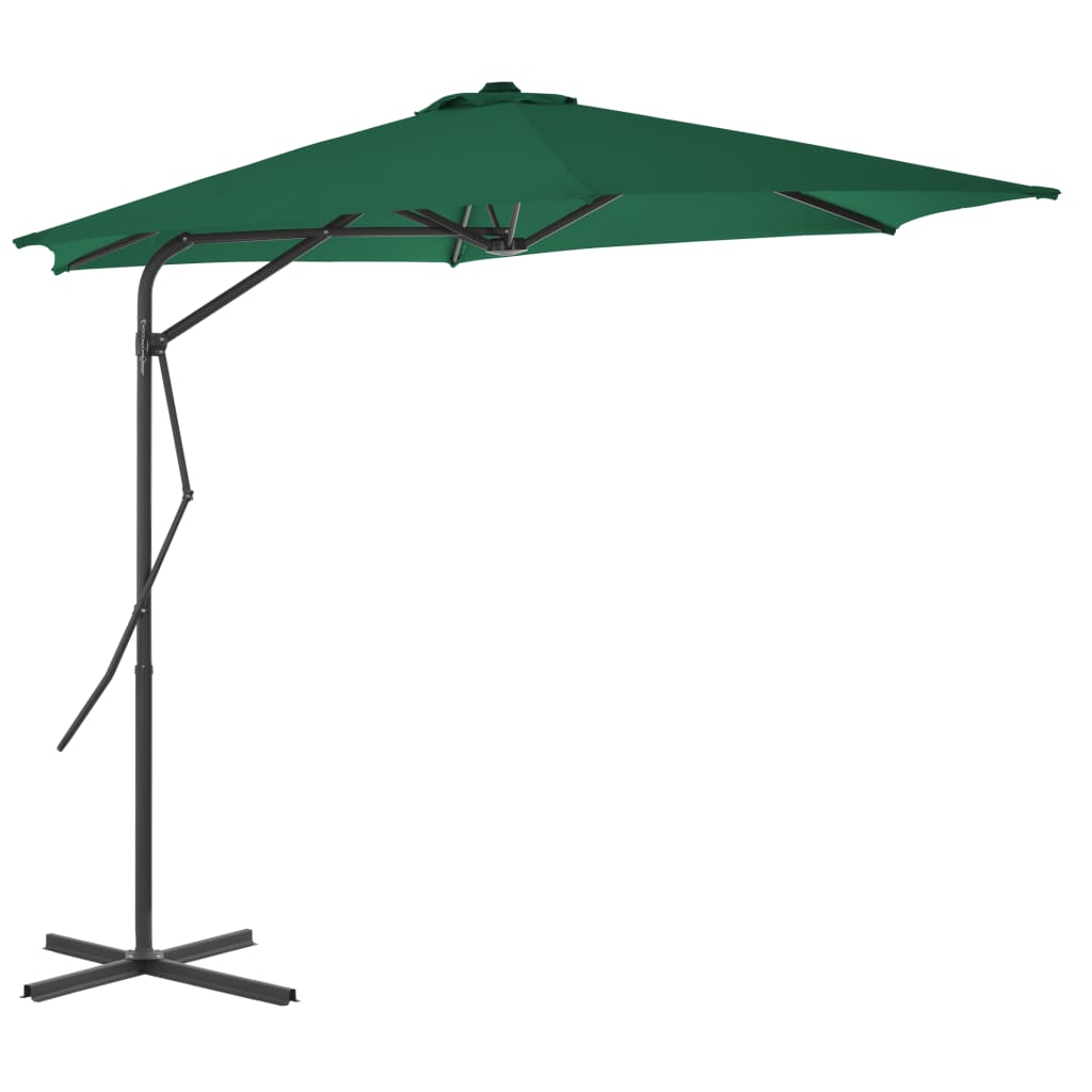 Parasol Met Stalen Paal 300X230 Cm Bordeaux