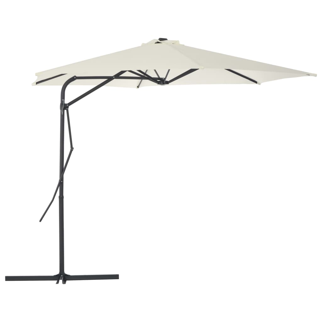 Parasol Met Stalen Paal 300X230 Cm Bordeaux