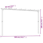 Pergola 360X200X60 Cm Geïmpregneerd Grenenhout