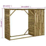 Tuinschuur 253X80X170 Cm Grenenhout