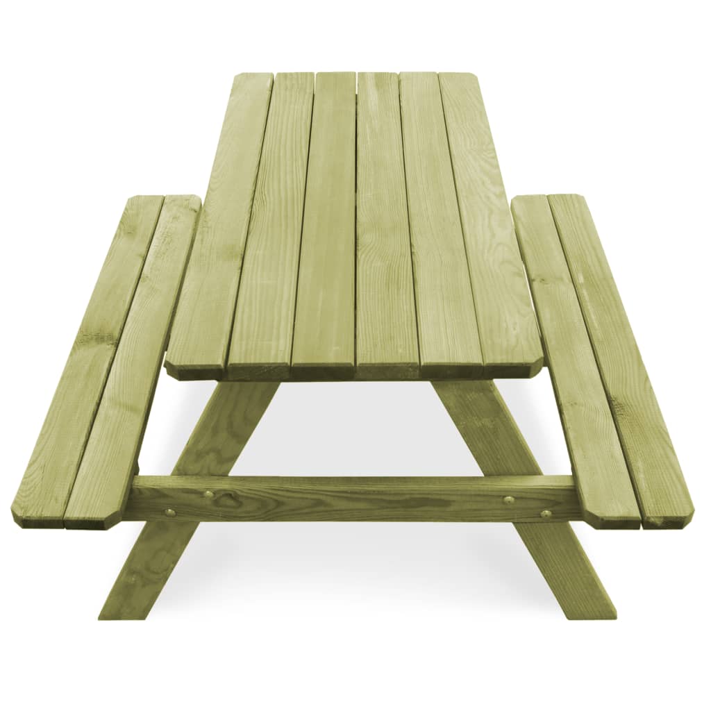 Picknicktafel Met Banken 90X90X58 Cm Geïmpregneerd Grenenhout