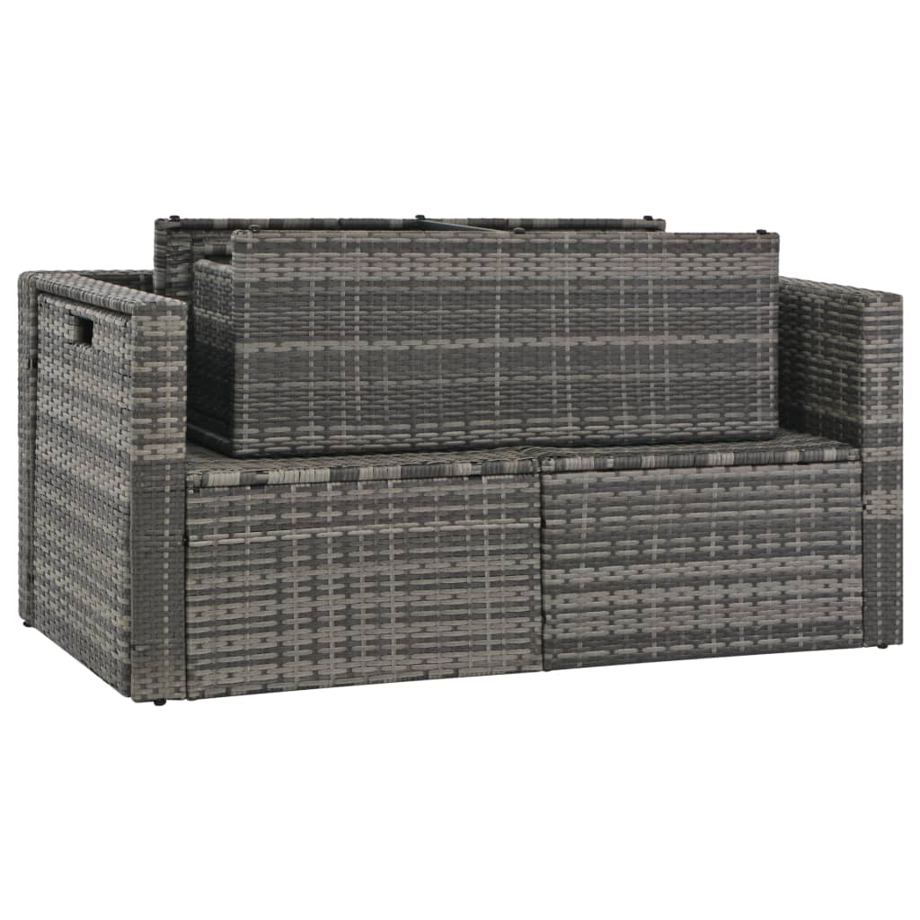 Loungeset Met Kussens -Delig Poly Rattan