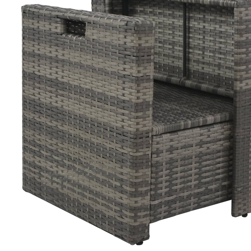 Loungeset Met Kussens -Delig Poly Rattan