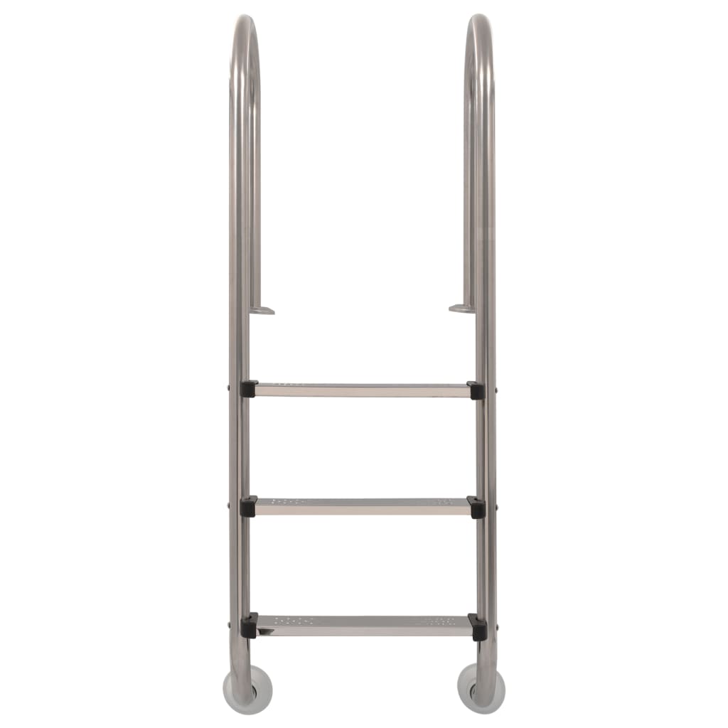 Zwembadladder Met 3 Sporten 120 Cm Roestvrij Staal 304