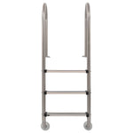 Zwembadladder Met 3 Sporten 120 Cm Roestvrij Staal 304