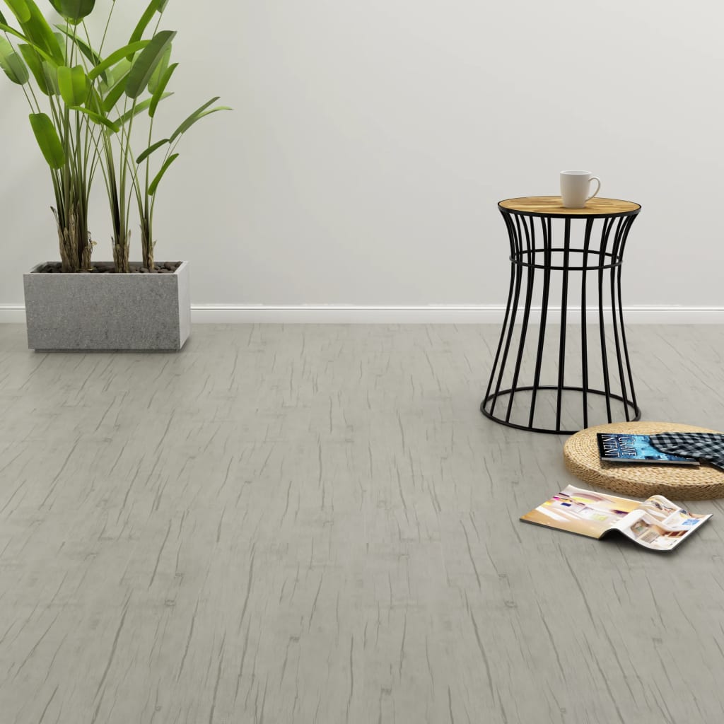 Vloerplanken Zelfklevend 4,46 M² 3 Mm Pvc Washed Eiken