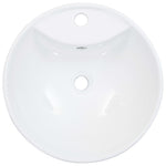 Wastafel Met Overloop 46,5X18 Cm Keramiek
