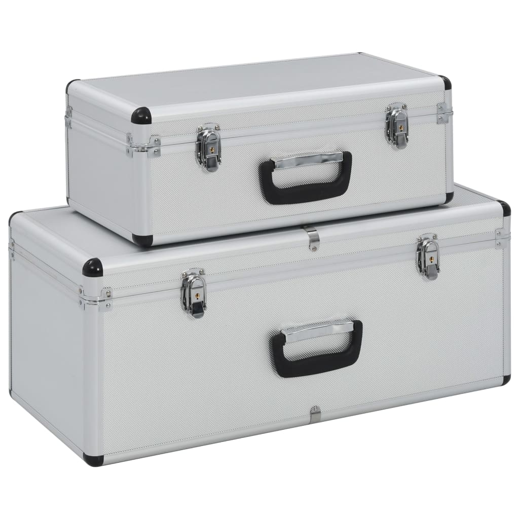 Opbergkoffers Aluminium Kleurig