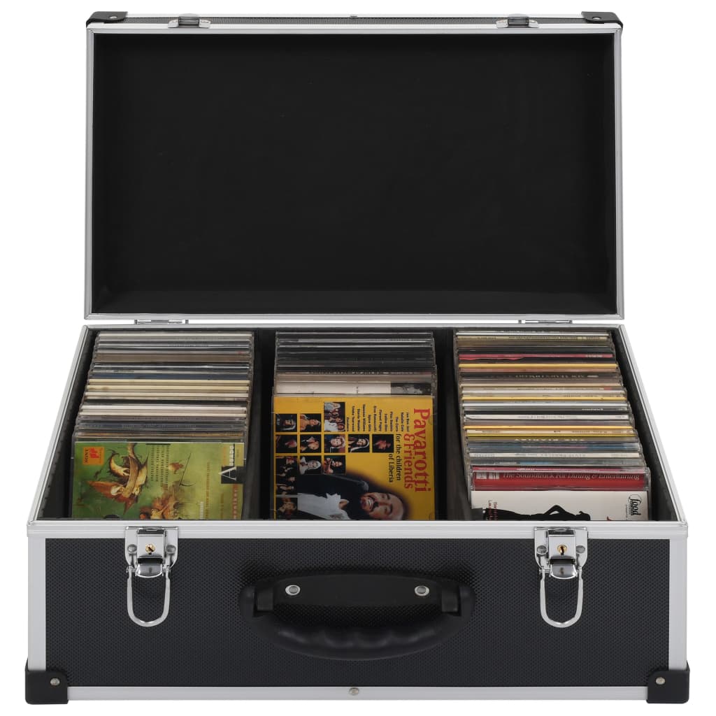 Cd-Koffer Voor 80 Cd's Aluminium Abs Kleurig