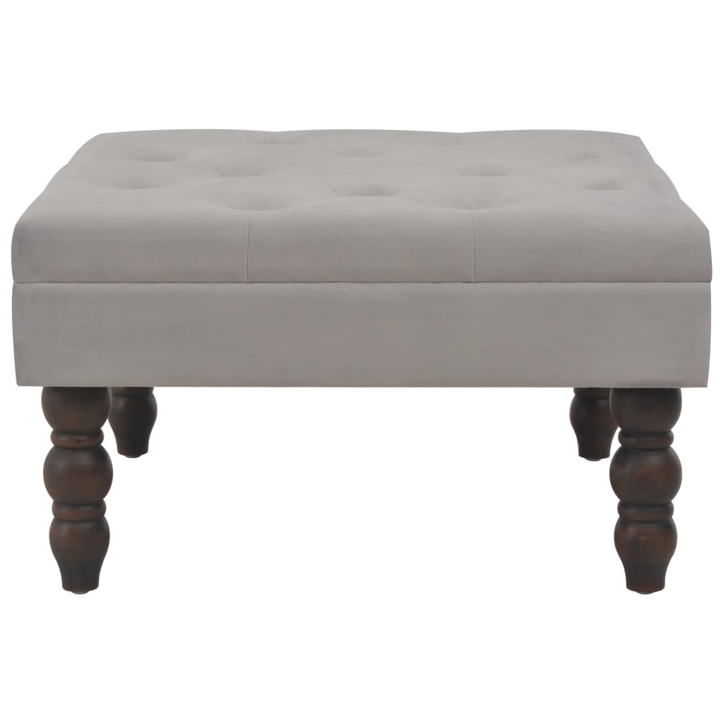Kruk 60X60X36 Cm Fluweel Donker