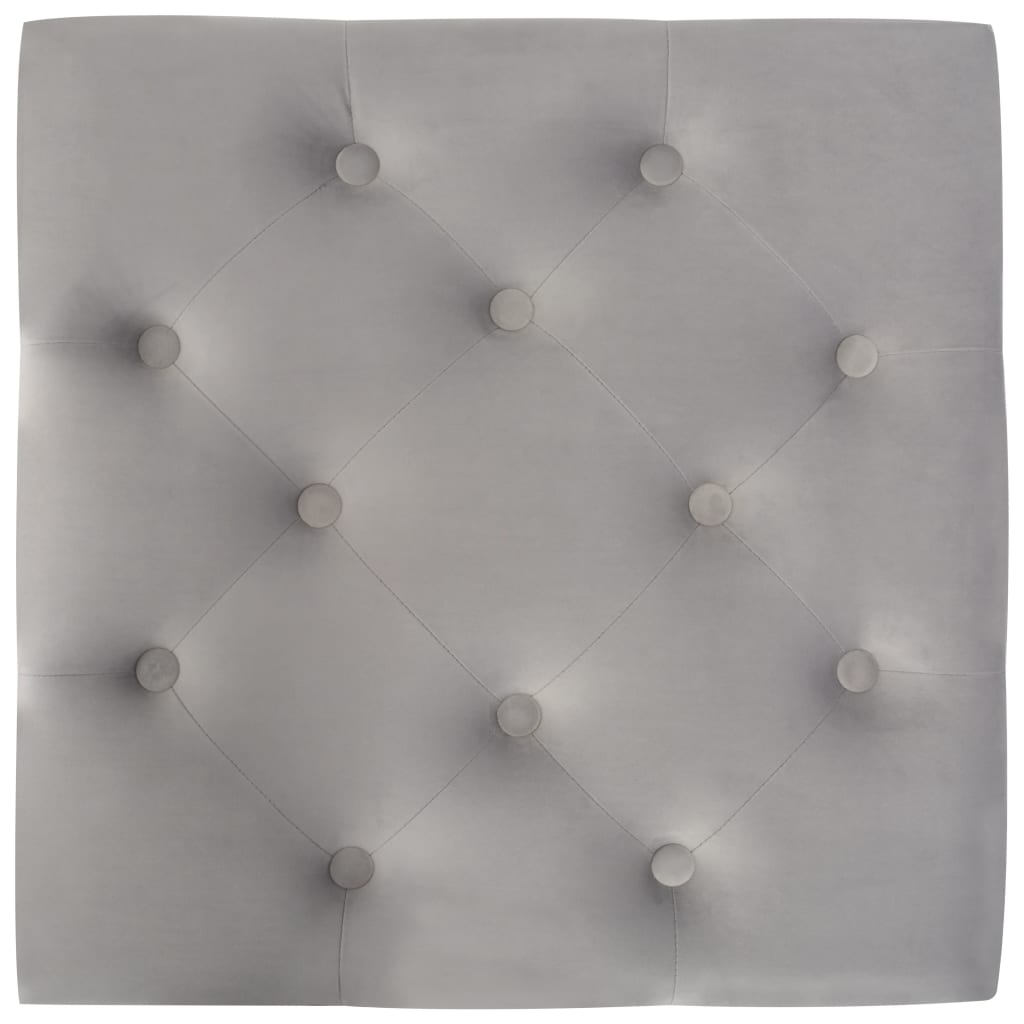 Kruk 60X60X36 Cm Fluweel Donker