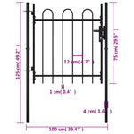 Enkele Poort Met Boog Vorm