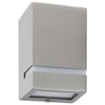 Buitenwandlampen 35 W Rechthoekig Zilverkleurig