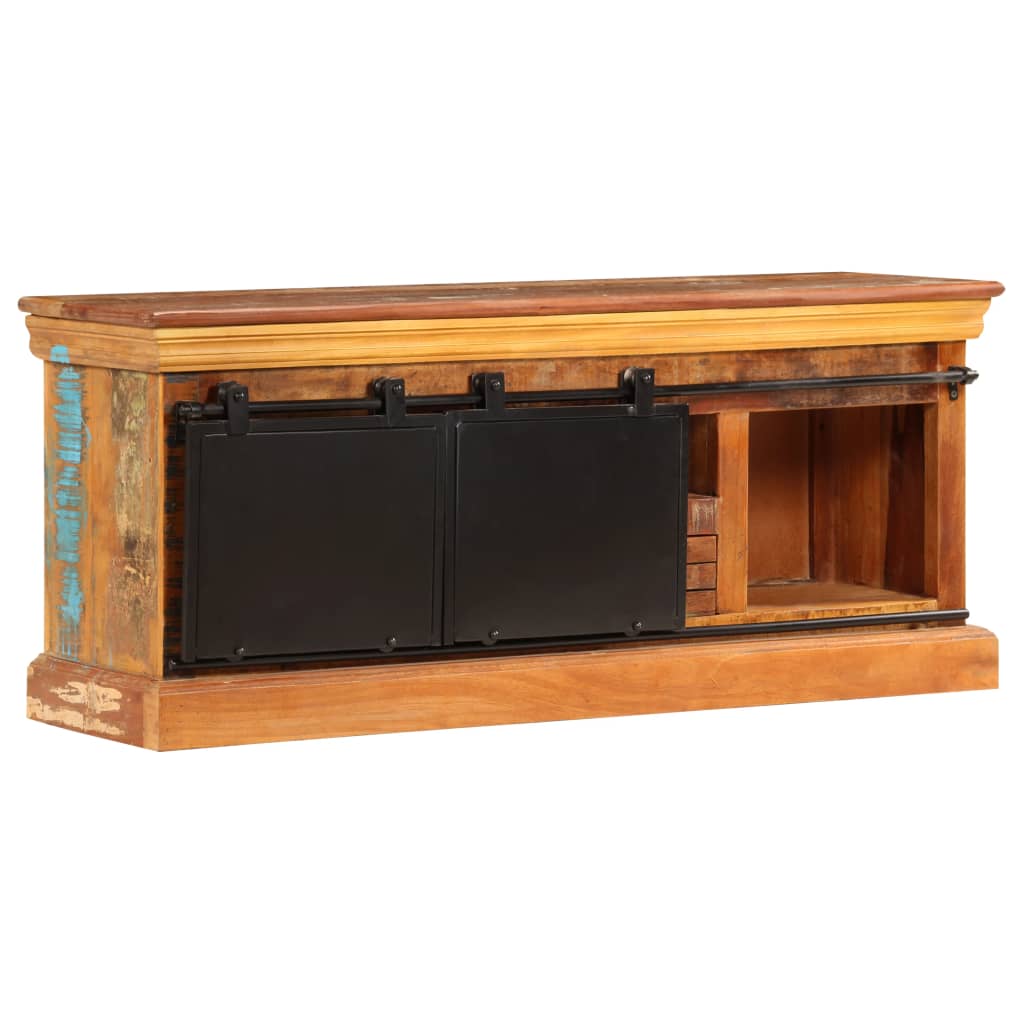 Tv-Meubel 110X30X45 Cm Massief Gerecycled Hout