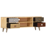 Tv-Meubel 120X30X40 Cm Massief Mangohout