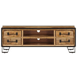 Tv-Meubel Met Lades 120X30X40 Cm Massief Mangohout