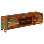 Tv-Meubel 120X30X36 Cm Massief Gerecycled Hout