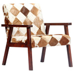 Fauteuil Echt Geitenleer Wit En