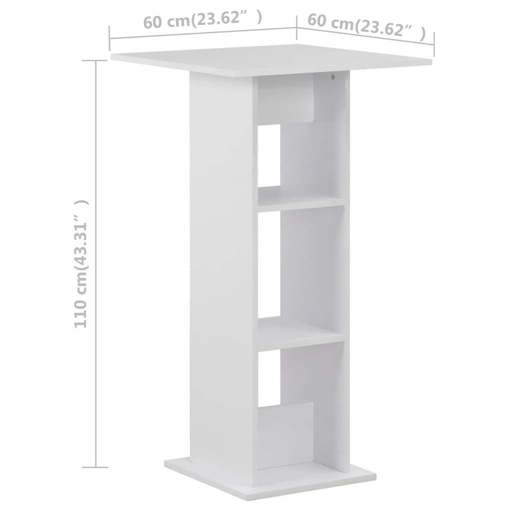 Bartafel 60X60X110 Cm