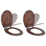 Toiletbril Soft-Close Simpel Ontwerp Mdf Wit