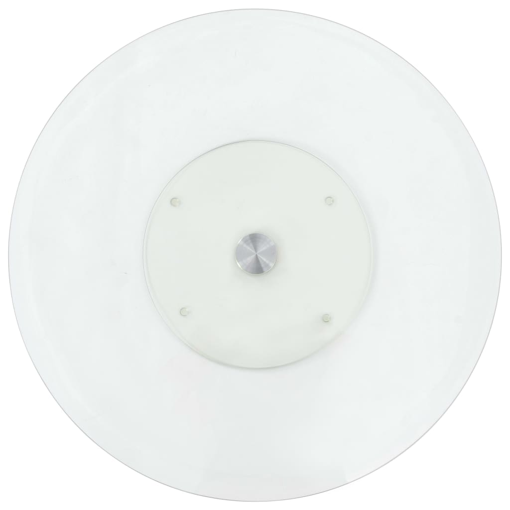 Serveerbord Draaiend 60 Cm Gehard Glas Transparant