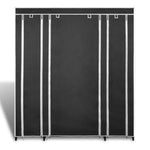 Kledingkast Met Vakken En Stangen 45X150X176 Cm Stof