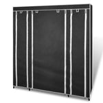 Kledingkast Met Vakken En Stangen 45X150X176 Cm Stof
