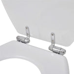 Toiletbril Soft-Close Simpel Ontwerp Mdf Wit
