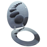 Toiletbril Soft-Close Simpel Ontwerp Mdf Wit