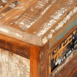 Kast Met 3 Lades En 3 Deuren Vintage Stijl Gerecycled Hout