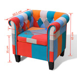 Fauteuil Met Stof Meerkleurig