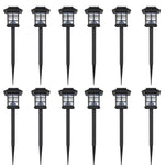 12-Delige Led-Tuinverlichtingsset Solar Met Pin 8,6X8,6X38 Cm