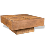 Salontafel Vierkant Bruin