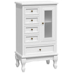 Kast Met 5 Lades En 2 Planken Wit