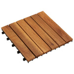 Terrastegels 20 St Verticaal Patroon 30X30 Cm Acaciahout