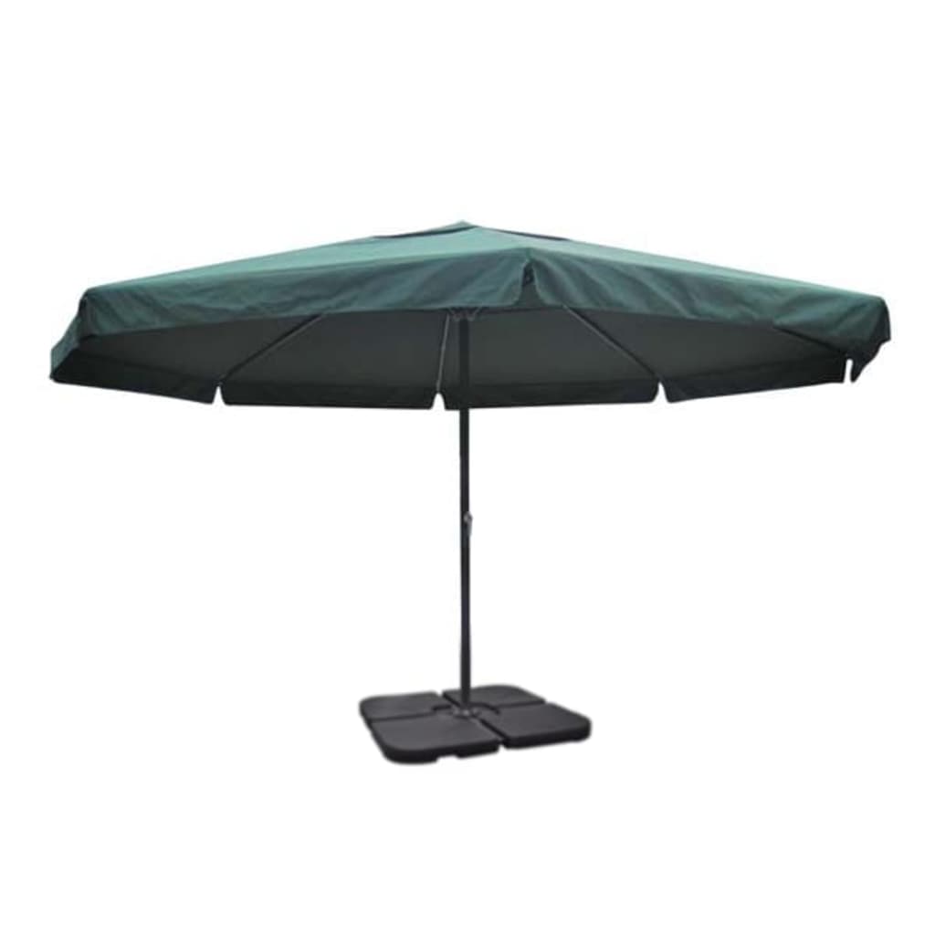 Parasol Met Draagbare Voet Aluminium ()