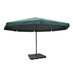 Parasol Met Draagbare Voet Aluminium ()