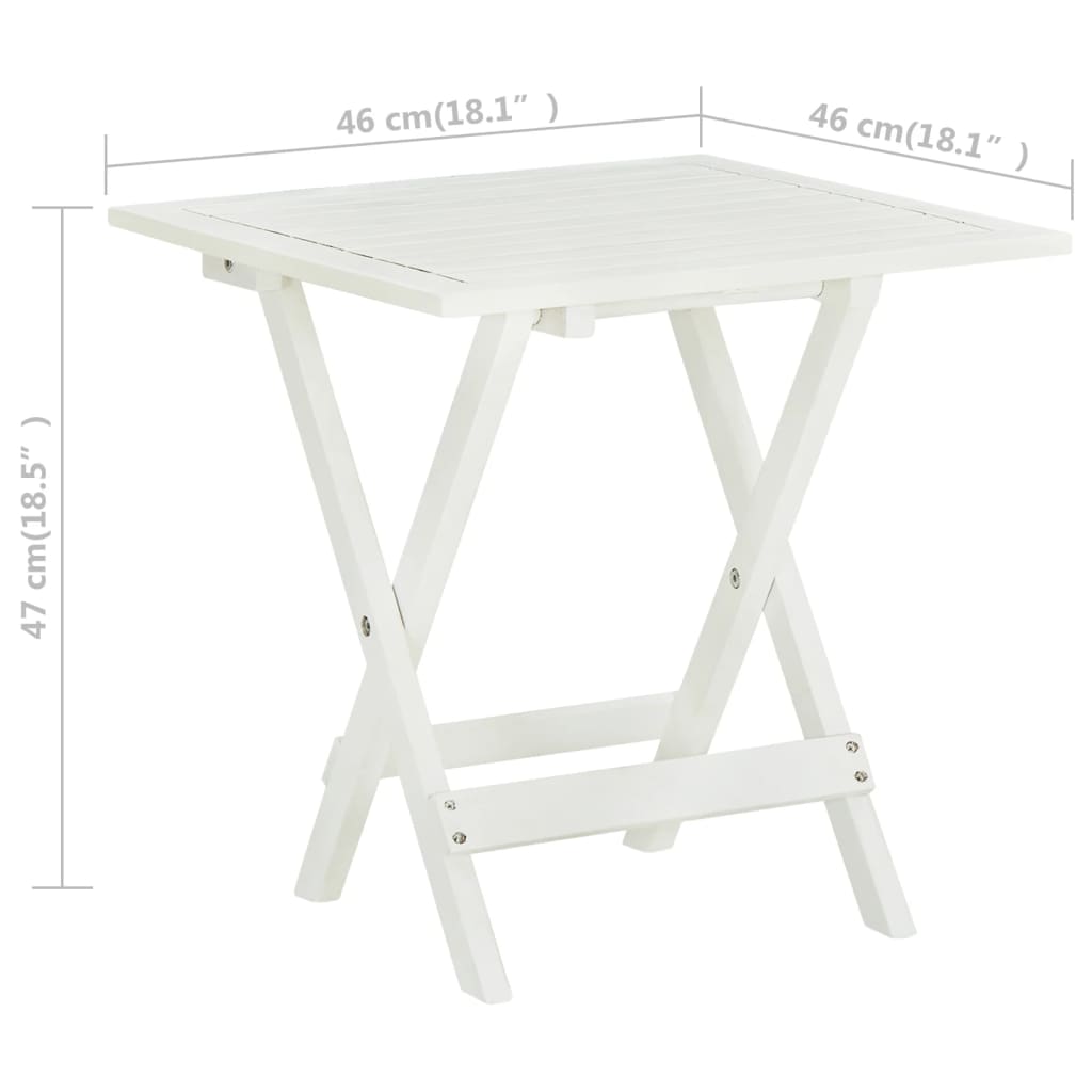 Bistrotafel 46X46X47 Cm Massief Acaciahout