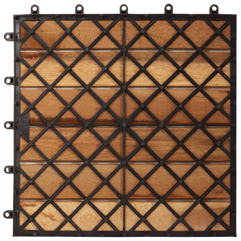 Terrastegels 20 St Verticaal Patroon 30X30 Cm Acaciahout