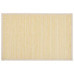 6 Placemats Bamboe 30 X 45 Cm Natuurlijk