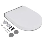Toiletbril Soft-Close Met Quick-Release Ontwerp Vierkant