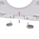 Toiletbril Soft-Close Met Quick-Release Ontwerp Vierkant