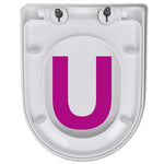 Toiletbril Soft-Close Met Quick-Release Ontwerp Vierkant