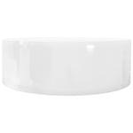 Wasbak Met Overloop, Keramiek, Rond,