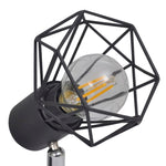 Plafondlamp Met 2 Led's Industriële Stijl Zwart