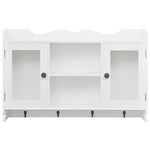 Wandschap Voor Boeken/Dvd's Mdf Wit